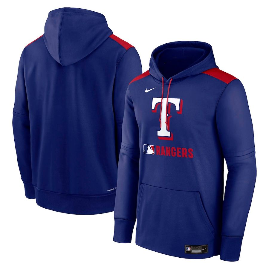 Men 2025 MLB Texas Rangers blue Nike hoodie style 1->kansas city royals->MLB Jersey